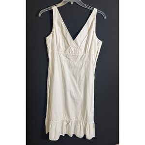 Esprit White Sleeveless Ruffle Bottom Size 14 New With Tags‎ Sundress Dress